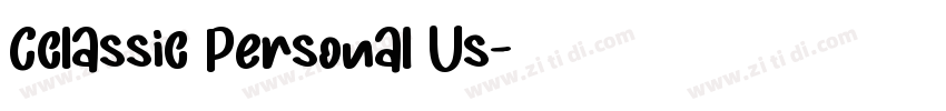 Cclassic Personal Us字体转换